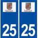 25 Exincourt logo autocollant plaque stickers