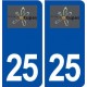 25 Étupes logo autocollant plaque stickers