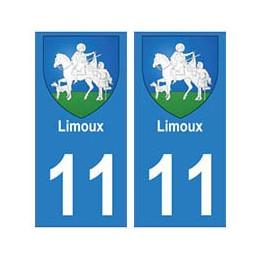 11 Limoux ville autocollant plaque
