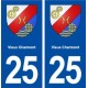 25 Vieux Charmont blason autocollant plaque stickers