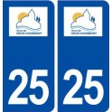 25 Vieux Charmont logo autocollant plaque stickers