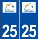25 Vieux Charmont logo autocollant plaque stickers