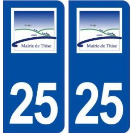 25 Thise logo autocollant plaque stickers