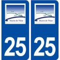 25 Thise logo autocollant plaque stickers