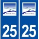 25 Thise logo autocollant plaque stickers