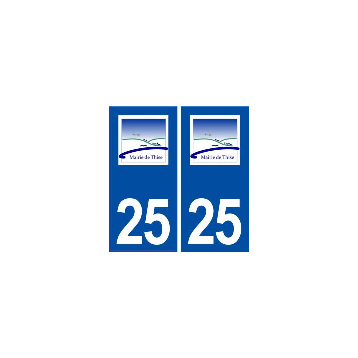 25 Thise logo autocollant plaque stickers