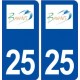 25 Bavans logo autocollant plaque stickers