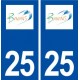 25 Bavans logo autocollant plaque stickers