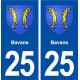 25 Bavans coat of arms sticker plate stickers