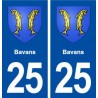 25 Bavans wappen aufkleber typenschild aufkleber
