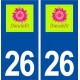 26 Dieulefit logo aufkleber typenschild aufkleber stadt