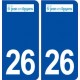 26 Saint Jean en Royans logo autocollant plaque stickers ville