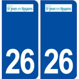 26 Saint Jean en Royans logo autocollant plaque stickers ville