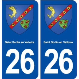 26 Saint Sorlinen Valloire blason autocollant plaque stickers ville
