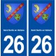 26 Saint Sorlinen Valloire blason autocollant plaque stickers ville