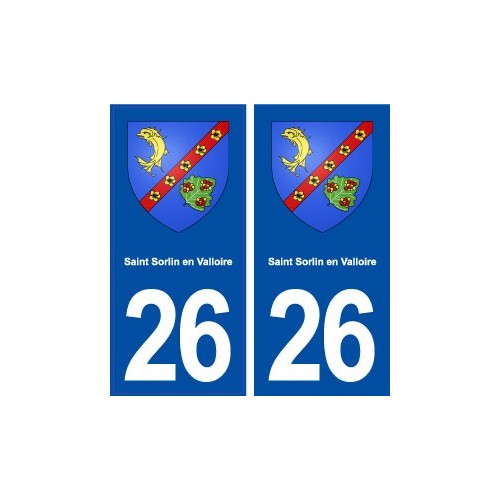 26 Saint Sorlinen Valloire blason autocollant plaque stickers ville