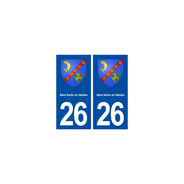 26 Saint Sorlinen Valloire blason autocollant plaque stickers ville
