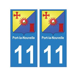 11 Port-la-Nouvelle ville autocollant plaque
