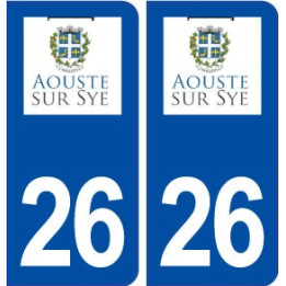 26 Aouste sur Sye logo autocollant plaque stickers ville