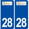 28 Voves logo stickers ville