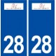 28 Anet logo autocollant plaque stickers ville