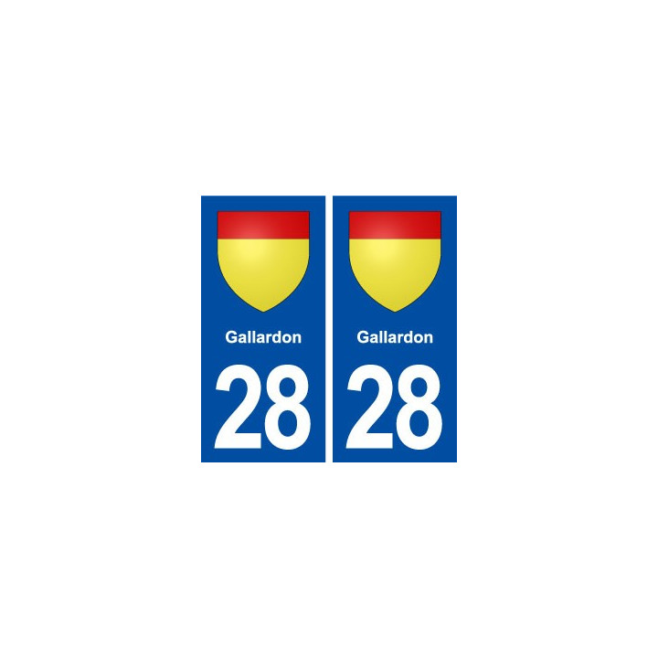 28 Gallardon blason autocollant plaque stickers ville