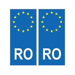 Roumanie România europe autocollant plaque