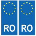 Roumanie România europe autocollant plaque