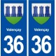 36 Valençay blason ville autocollant plaque stickers
