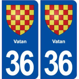 36 Vatan blason ville autocollant plaque stickers