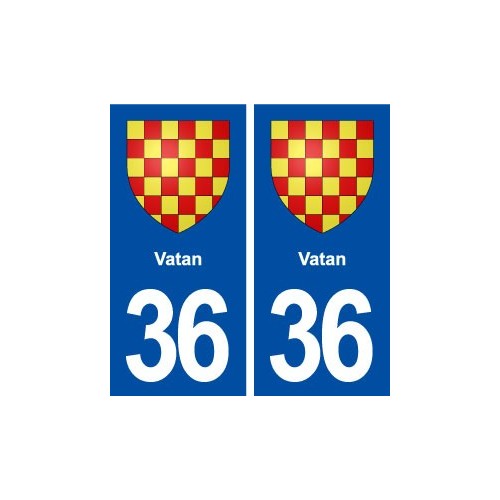 36 Vatan blason ville autocollant plaque stickers