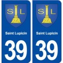 39 Saint Lupicin blason autocollant plaque stickers département