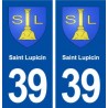 39 Saint Lupicin blason autocollant plaque stickers ville