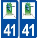 41 Saint Ouen autocollant plaque blason armoiries stickers département ville