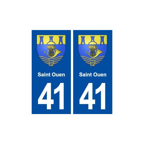 41 Saint Ouen blason autocollant plaque stickers département