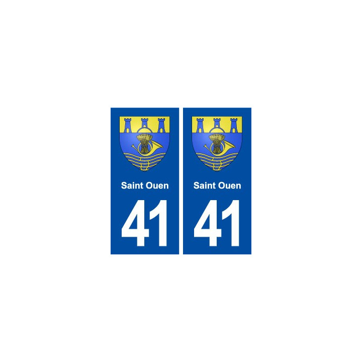 41 Saint Ouen blason autocollant plaque stickers département