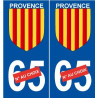 Provence sticker auto numéro choix autocollant plaque immatriculation logo 2