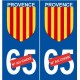 Provence sticker auto numéro choix autocollant plaque immatriculation logo 2