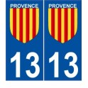 Provence sticker numéro choix autocollant plaque département