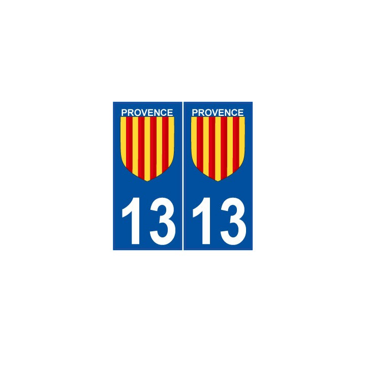 Provence sticker numéro choix autocollant plaque département