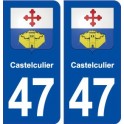 47 Casseneuil blason autocollant plaque stickers ville