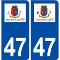 47 Miramont de Guyenne logo autocollant plaque stickers ville
