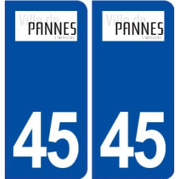 45 Pannes logo ville autocollant plaque stickers