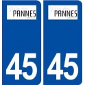 45 Pannes logo ville autocollant plaque stickers