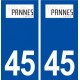 45 Pannes logo ville autocollant plaque stickers