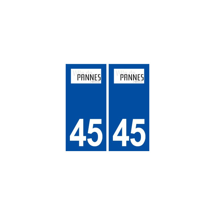 45 Pannes logo ville autocollant plaque stickers