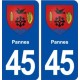 45 Pannes blason ville autocollant plaque stickers