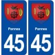 45 Pannes blason ville autocollant plaque stickers