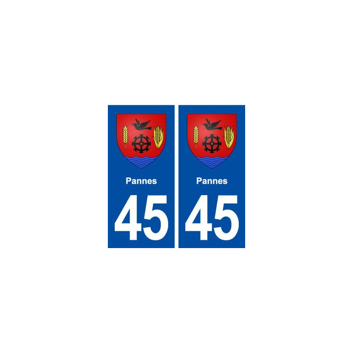 45 Pannes blason ville autocollant plaque stickers