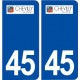 45 Chevilly logo ville autocollant plaque stickers